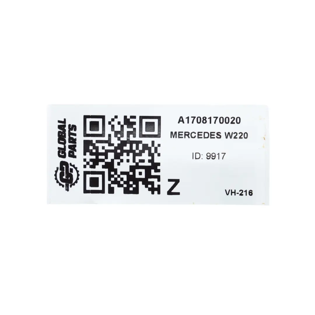 Mercedes W220 Module Air Latéral SRS Habillage Porte Noir Gauche - SKU A1708170020 - Numéro de pièce A1708170020