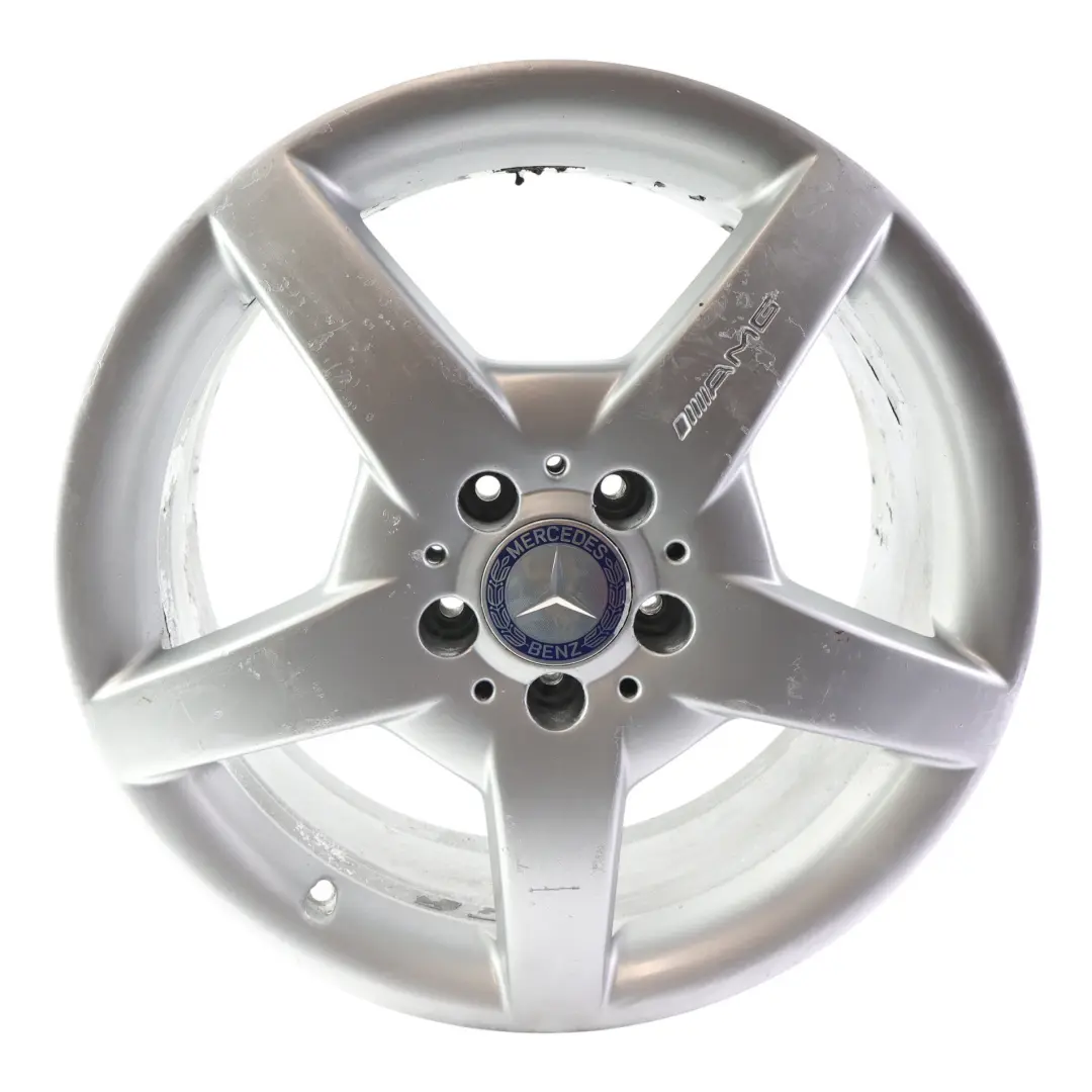 Front Silver Alloy Wheel Rim 18" 7,5J ET:37 to Mercedes R171 C209 AMG with Part number A1714011602 Mercedes R171 C209 AMG Front Silver Alloy Wheel Rim 18" 7,5J ET:37 - SKU A1714011602-3 - Part number A1714011602