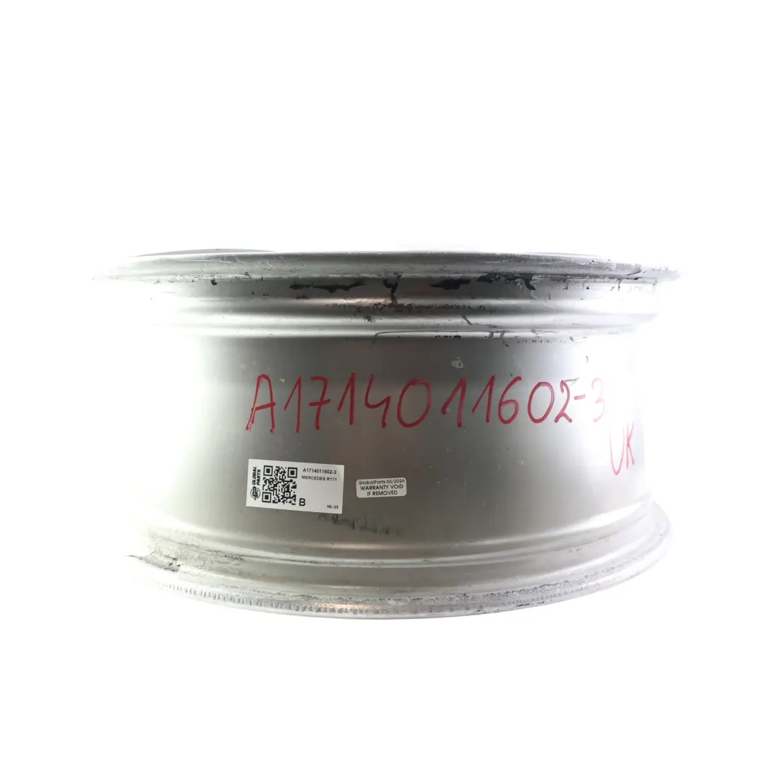 Front Silver Alloy Wheel Rim 18" 7,5J ET:37 to Mercedes R171 C209 AMG with Part number A1714011602 Mercedes R171 C209 AMG Front Silver Alloy Wheel Rim 18" 7,5J ET:37 - SKU A1714011602-3 - Part number A1714011602