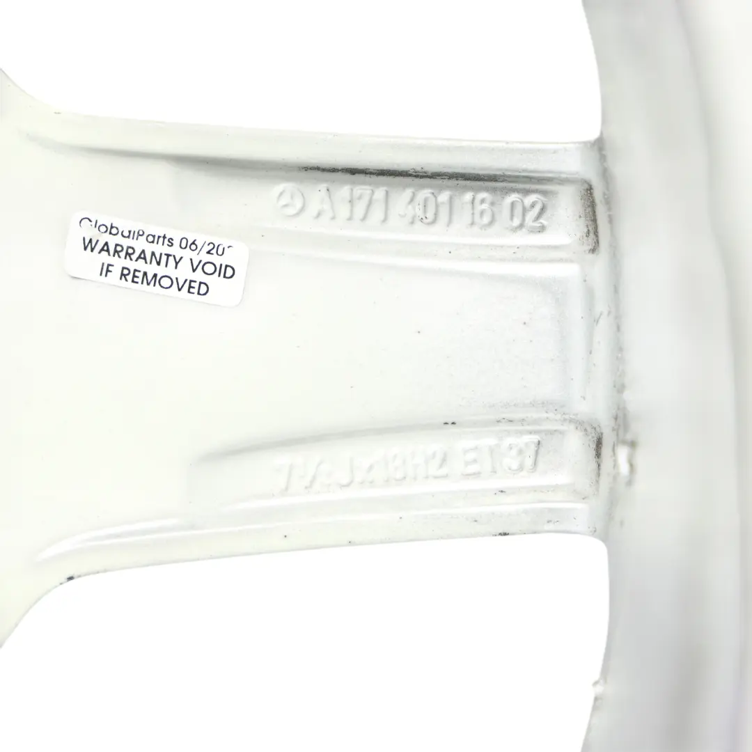 Mercedes R171 C209 AMG Front Silver Alloy Wheel Rim 18" 7,5J ET:37 - SKU A1714011602-3 - Part number A1714011602