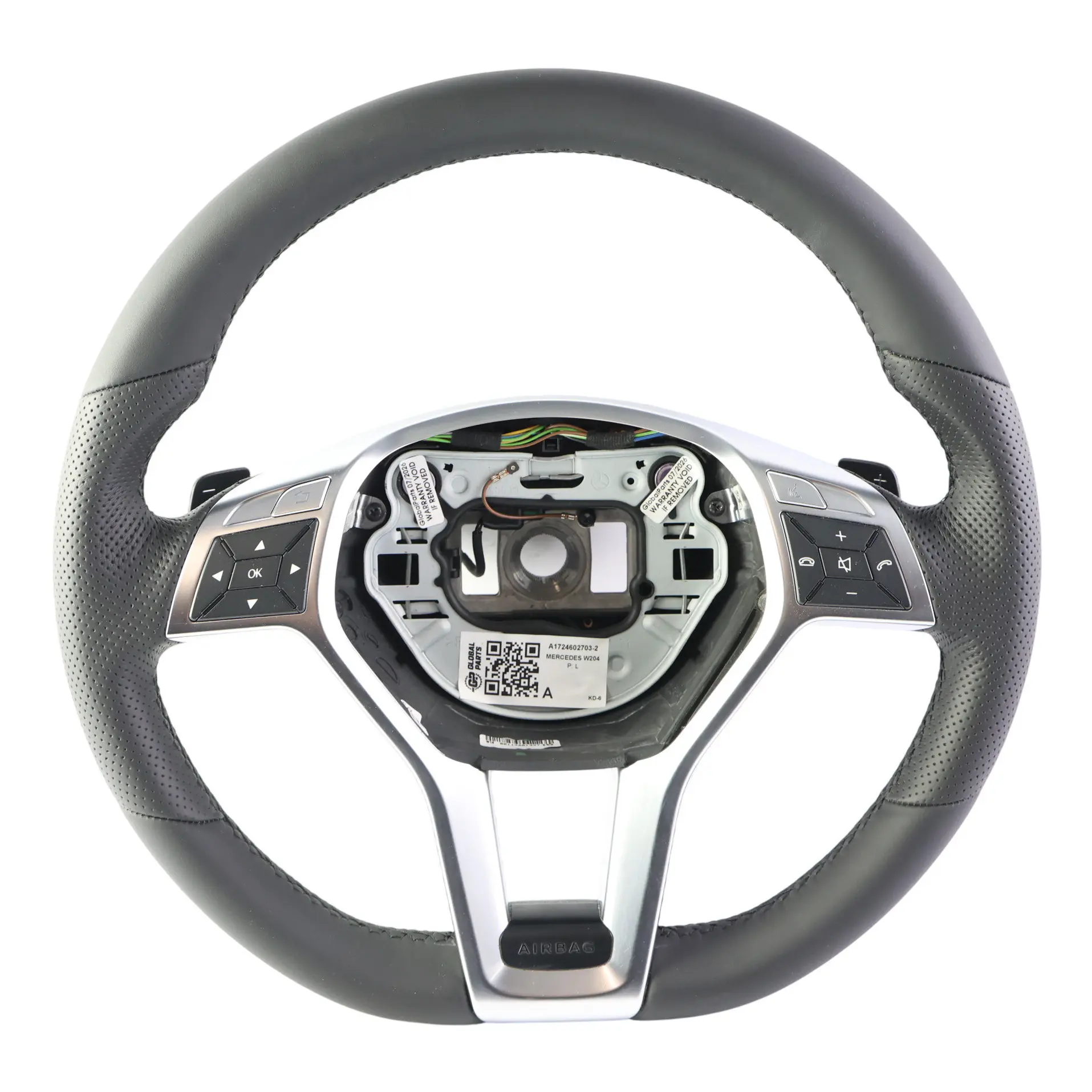 Mercedes W204 W212 NEU Leder Schwarz Sport Lenkrad Sportlenkrad Schaltwippen