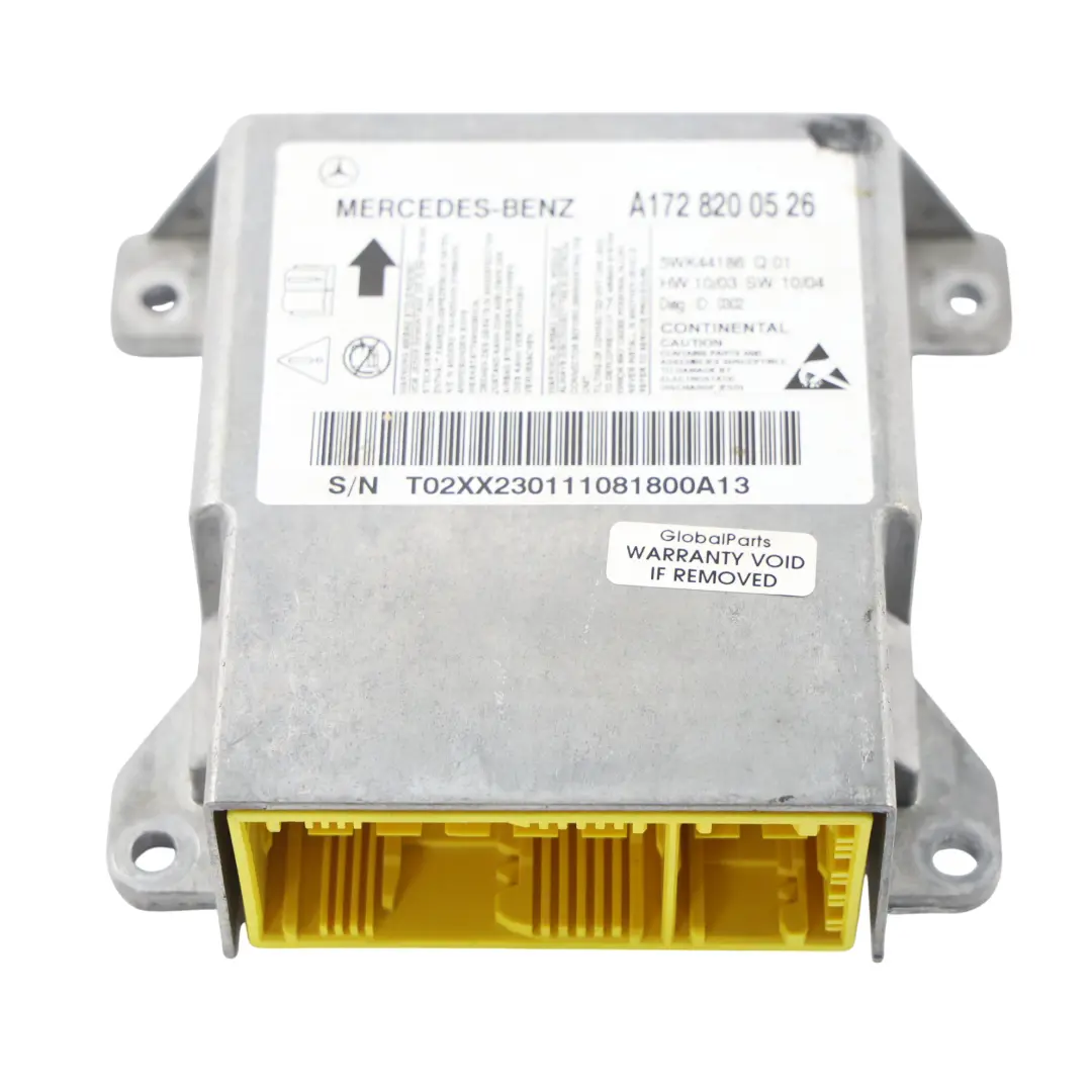 Mercedes R172 SLK Air Module SRS Control Unit ECU - SKU A1728200526 - Part number A1728200526