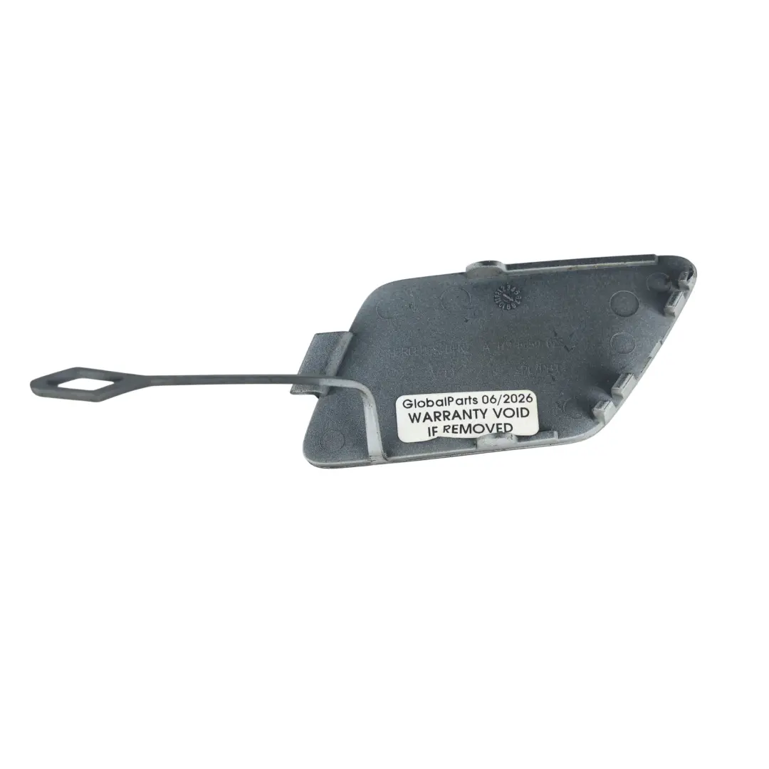 Front Bumper Tow Eye Towing Eye Cover Obsidian Black to Mercedes R172 with Part number A1728850023 Mercedes R172 Front Bumper Tow Eye Towing Eye Cover Obsidian Black - SKU A1728850023-OB - Part number A1728850023
