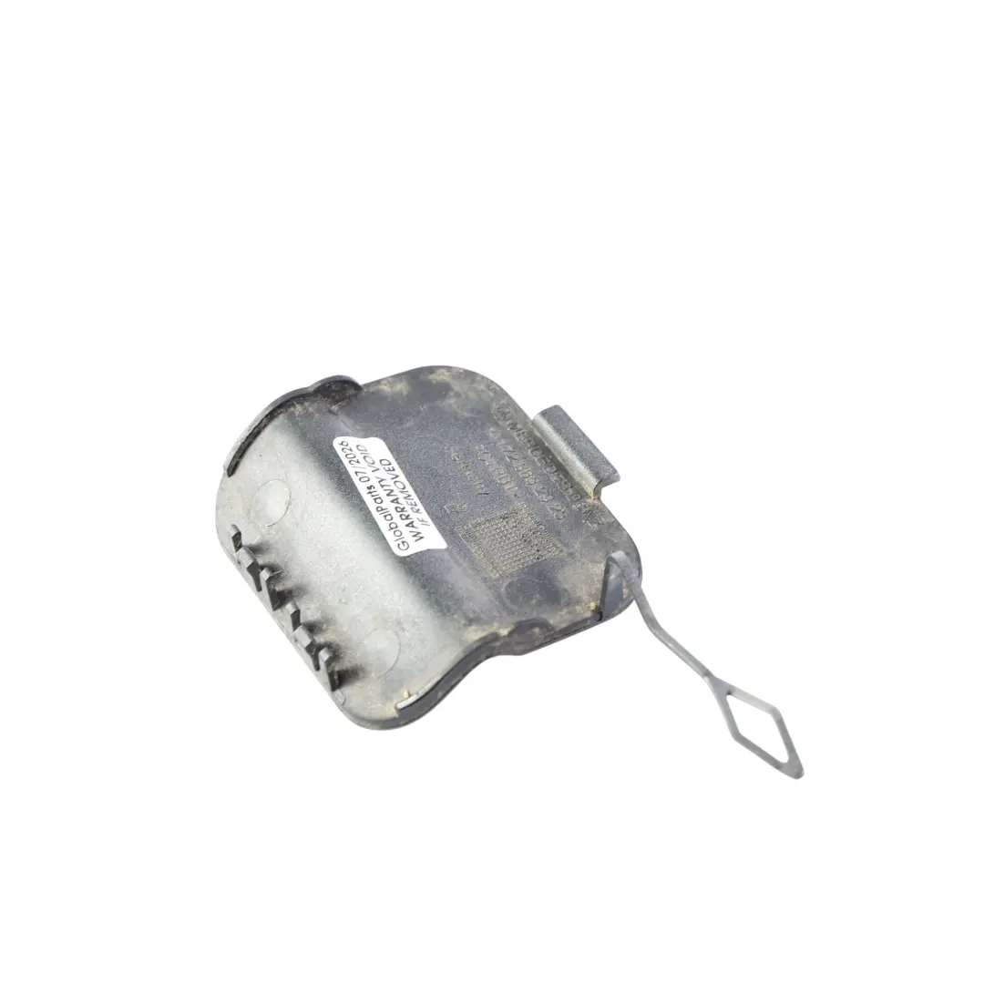 Bumper Towing Eye Cover Tow Hook Selenite Grey Metallic 992 to Mercedes R172 Rear with Part number A1728852923 Mercedes R172 Rear Bumper Towing Eye Cover Tow Hook Selenite Grey Metallic 992 - SKU A1728852923-SEL - Part number A1728852923