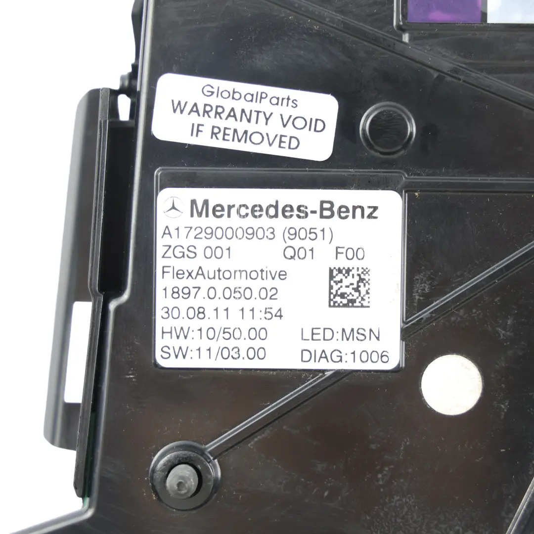 Mercedes SLK R172 Plafonnier Lampe Lecture Panneau Commande - SKU A1729000903 - Numéro de pièce A1729000903
