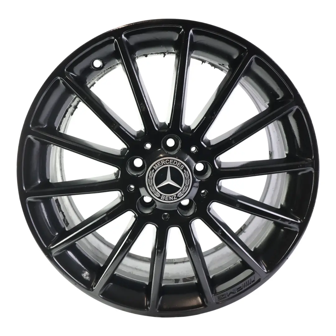 Llanta de aleación negra 18" ET:52 7.5J para Mercedes W176 W246 AMG con número de pieza A1764010200 Mercedes W176 W246 AMG Llanta de aleación negra 18" ET:52 7.5J - SKU A1764010200-5 - Número de pieza A1764010200