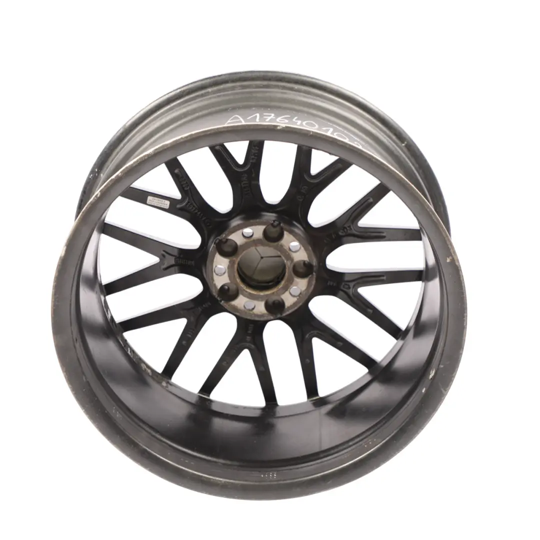 Mercedes W176 W246 AMG Jante alliage noire 18" ET:52 7.5J - SKU A1764010200-6 - Numéro de pièce A1764010200