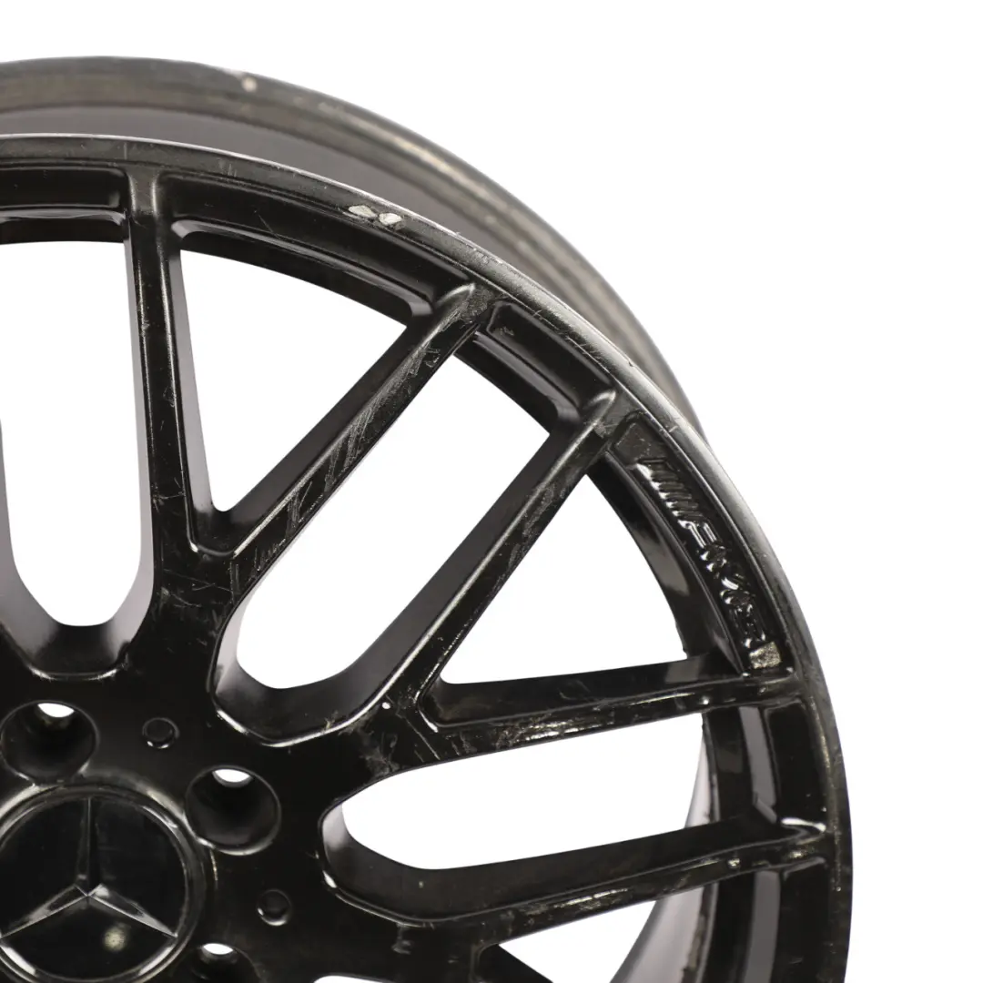 Mercedes W176 W246 AMG Jante alliage noire 18" ET:52 7.5J - SKU A1764010200-6 - Numéro de pièce A1764010200