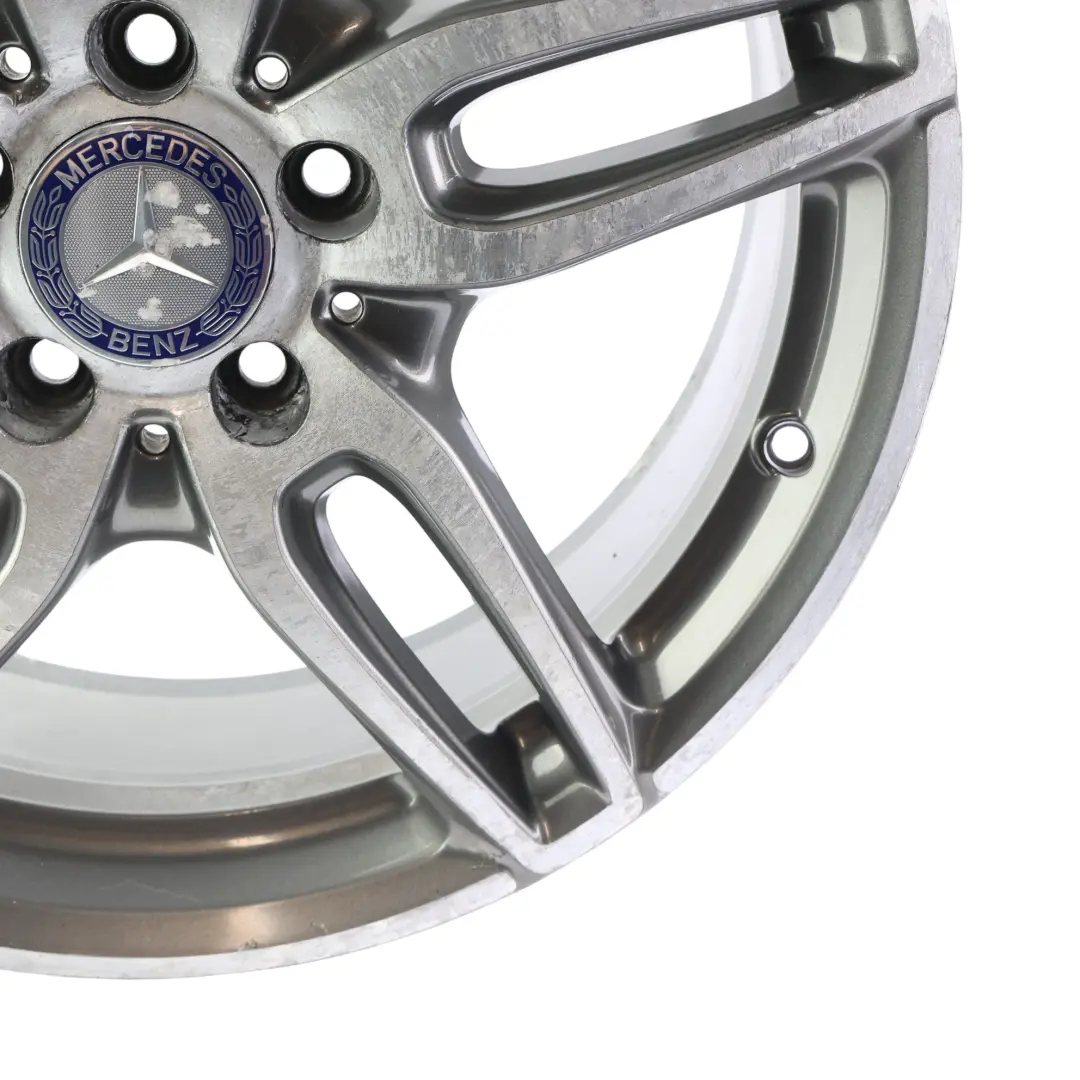 Alloy Wheel Rim 18" ET:52 7,5J 5 Double Spoke to Mercedes W176 AMG with Part number A1764010700 Mercedes W176 AMG Alloy Wheel Rim 18" ET:52 7,5J 5 Double Spoke - SKU A1764010700-1 - Part number A1764010700