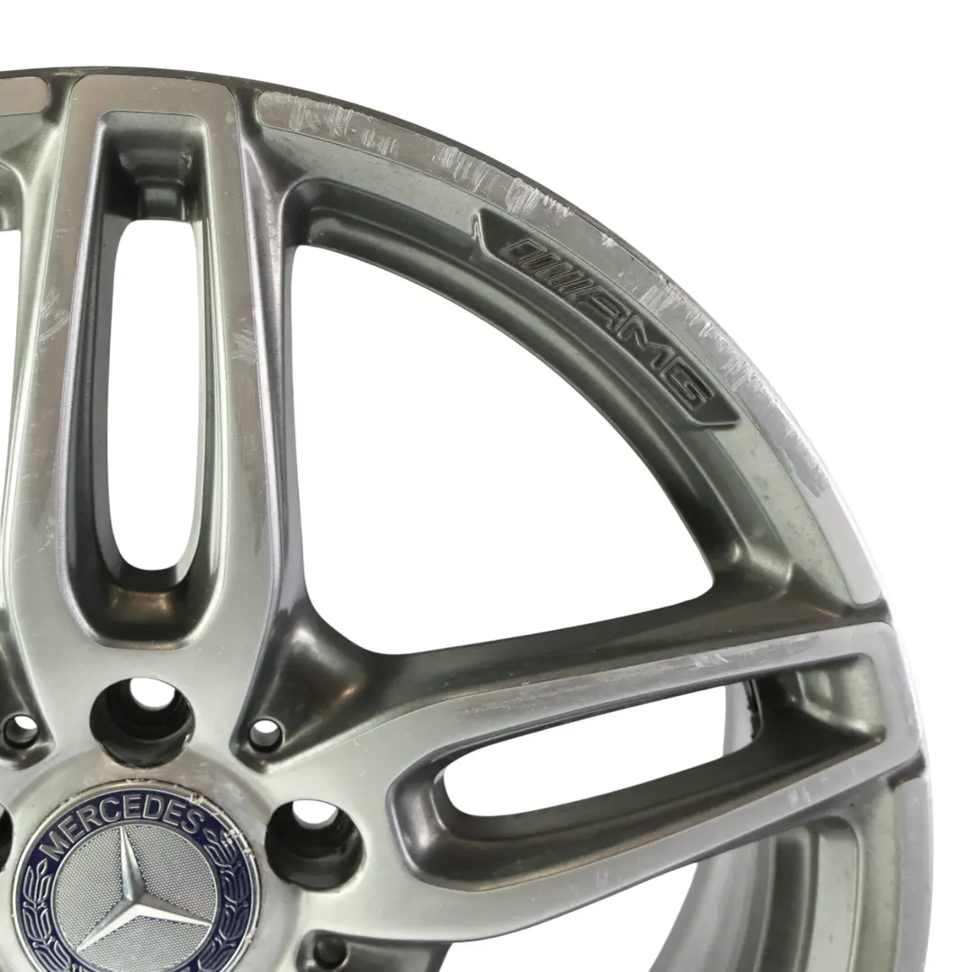 Alloy Wheel Rim 18" ET:52 7,5J 5 Double Spoke to Mercedes W176 AMG with Part number A1764010700 Mercedes W176 AMG Alloy Wheel Rim 18" ET:52 7,5J 5 Double Spoke - SKU A1764010700-4 - Part number A1764010700