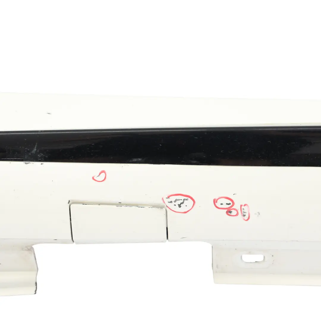Mercedes W176 Side Skirt AMG Right O/S Door Sill Cover Calcite White - 650 - SKU A1766980354-CW - Part number A1766980354