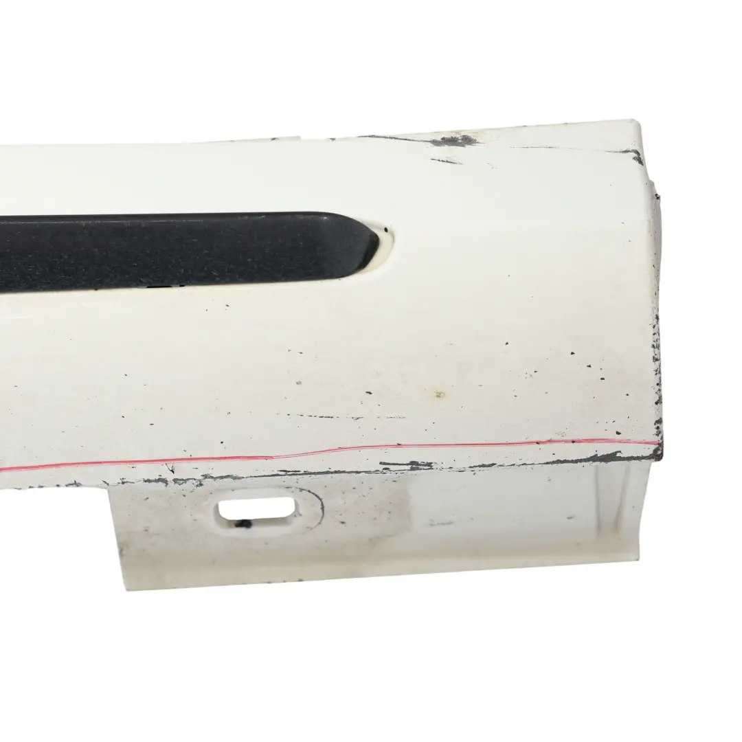 Mercedes W176 Side Skirt AMG Right O/S Door Sill Cover Calcite White - 650 - SKU A1766980354-CW - Part number A1766980354