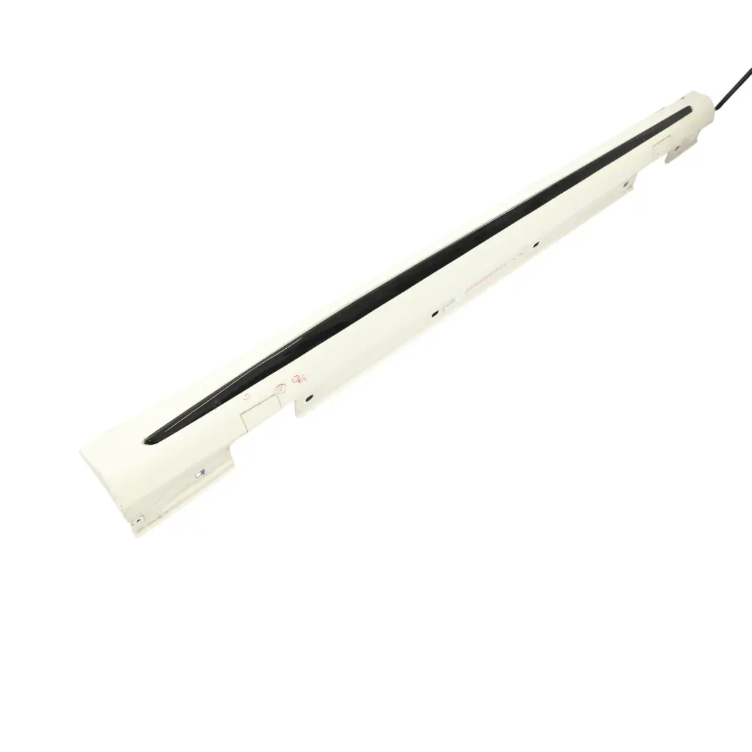 Side Skirt AMG Right O/S Door Sill Cover Calcite White - 650 to Mercedes W176 with Part number A1766980354 Mercedes W176 Side Skirt AMG Right O/S Door Sill Cover Calcite White - 650 - SKU A1766980354-CW - Part number A1766980354