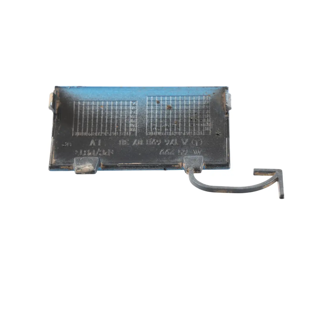 Mercedes W176 Front Tow Eye Cover Cap Left N/S South Seas Blue - 162 - SKU A1766980730-SSB - Part number A1766980730