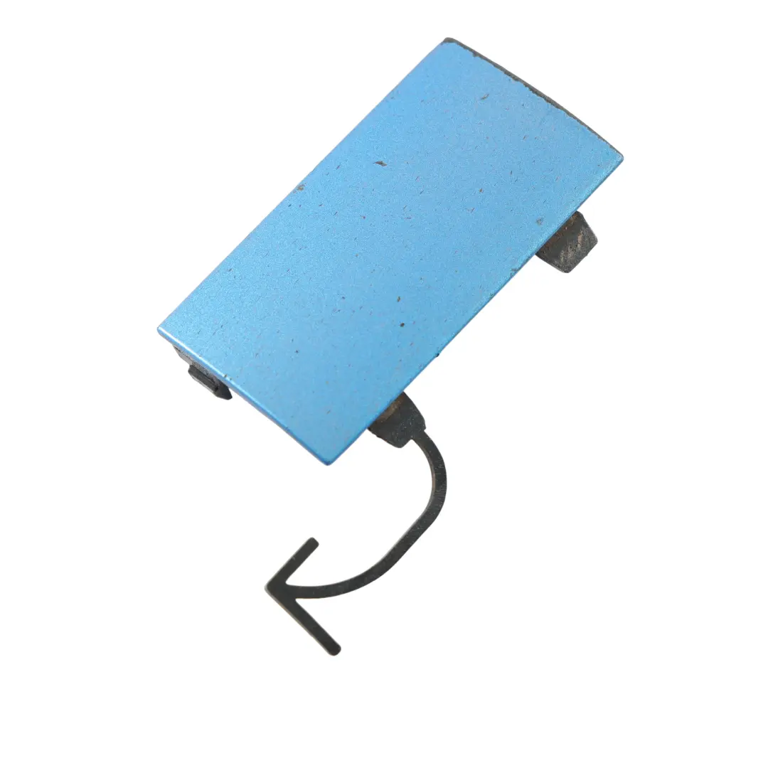Front Tow Eye Cover Cap Left N/S South Seas Blue - 162 to Mercedes W176 with Part number A1766980730 Mercedes W176 Front Tow Eye Cover Cap Left N/S South Seas Blue - 162 - SKU A1766980730-SSB - Part number A1766980730