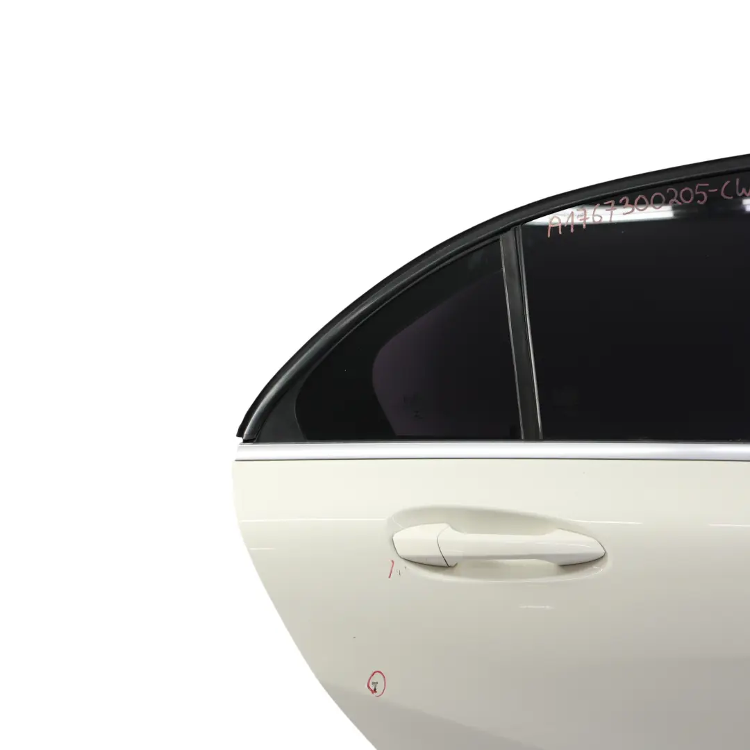 Mercedes W176 Door Rear Right O/S A-Class Calcite White - 650 - SKU A1767300205-CW - Part number A1767300205