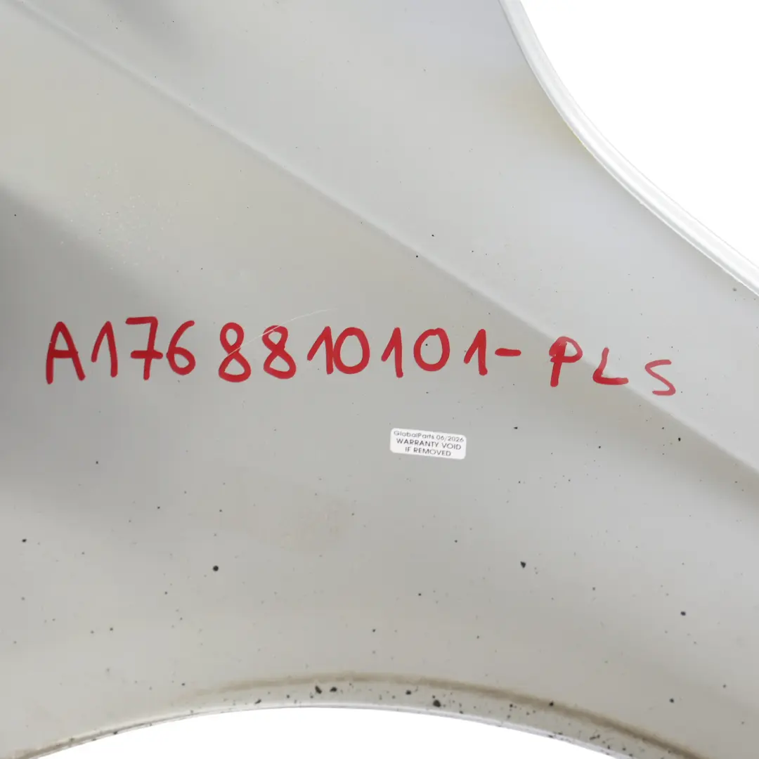 Mercedes W176 Błotnik Lewy Przedni Skrzydło Polar Silver Metallic - 761 - SKU A1768810101-PLS - Numer Części A1768810101