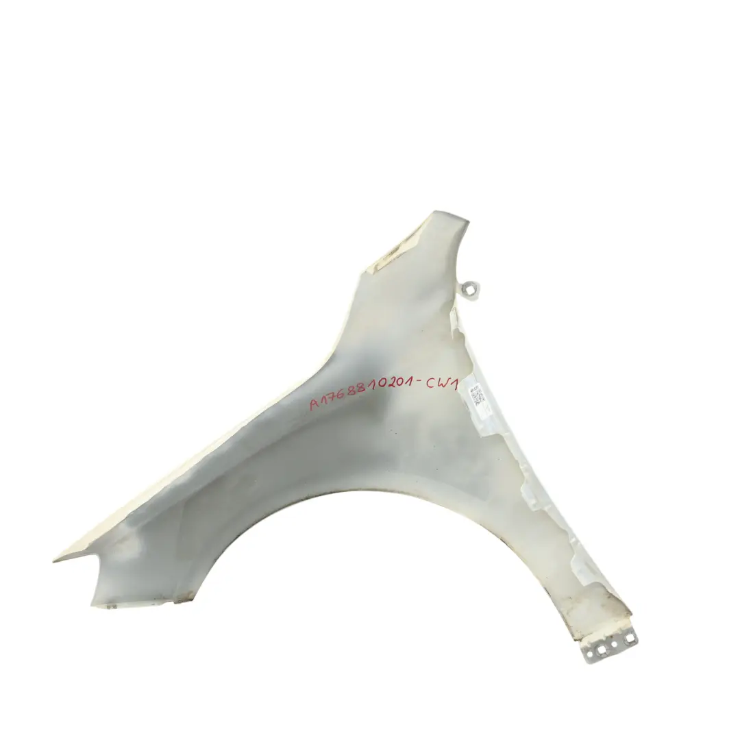 Mercedes W176 Wing Fender Panel Front Right O/S Trim Cover Calcite White - 650 - SKU A1768810201-CW1 - Part number A1768810201