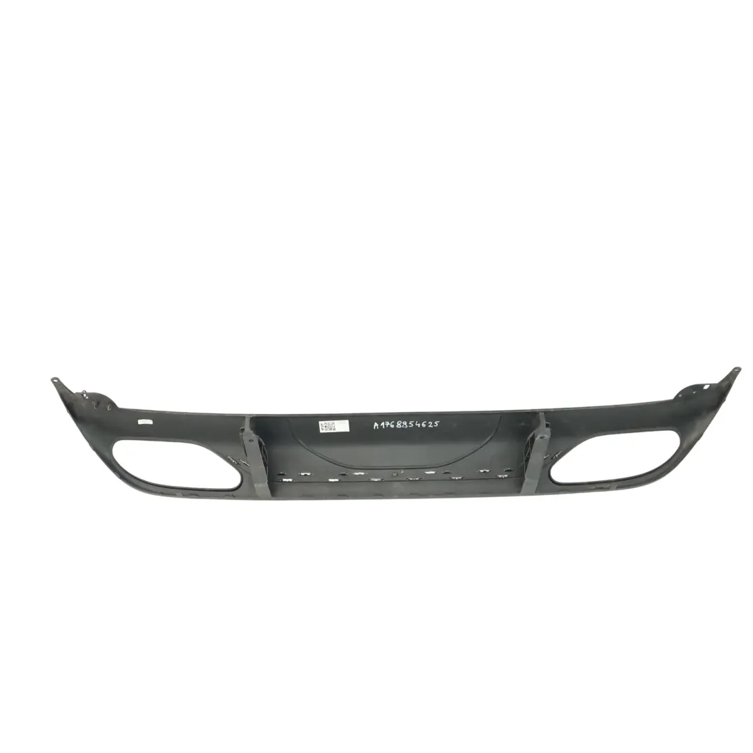 Bumper Lower Trim Panel Cover Diffuser to Mercedes W176 Rear with Part number A1768854625 Mercedes W176 Rear Bumper Lower Trim Panel Cover Diffuser - SKU A1768854625 - Part number A1768854625