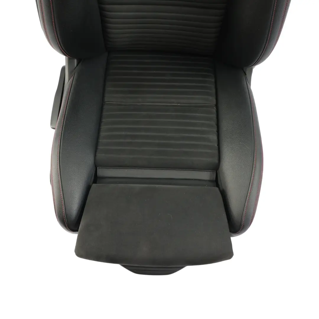 Front Seat Sport Right O/S Heated Fabric Leather Black Red Threads to Mercedes W176 with Part number A1769106407 Mercedes W176 Front Seat Sport Right O/S Heated Fabric Leather Black Red Threads - SKU A1769106407-3 - Part number A1769106407