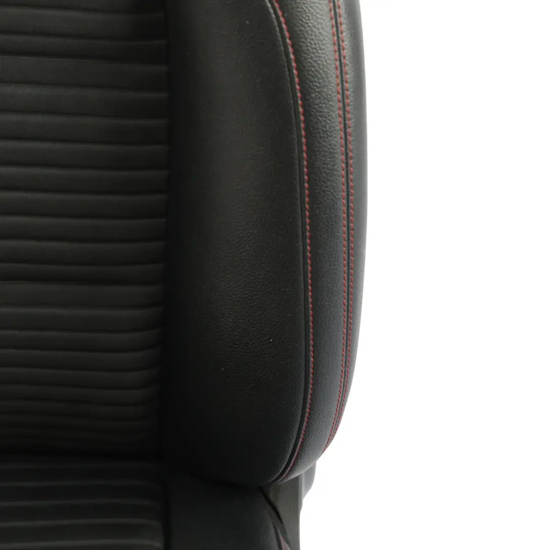 Mercedes W176 Front Seat Sport Right O/S Heated Fabric Leather Black Red Threads - SKU A1769106407-3 - Part number A1769106407