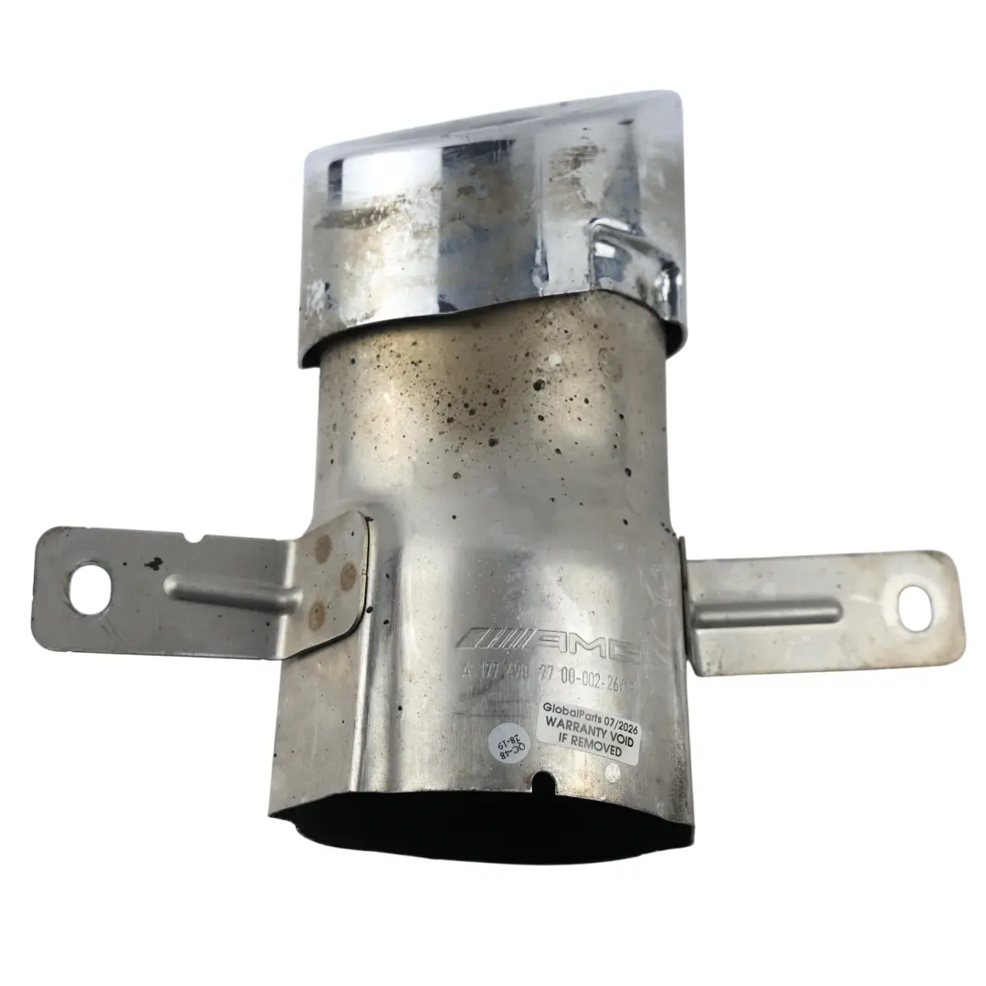 Exhaust Tip Tailpipe Trim Rear Left N/S to Mercedes W177 AMG A35 with Part number A17749087700 Mercedes W177 AMG A35 Exhaust Tip Tailpipe Trim Rear Left N/S - SKU A1774907700 - Part number A17749087700