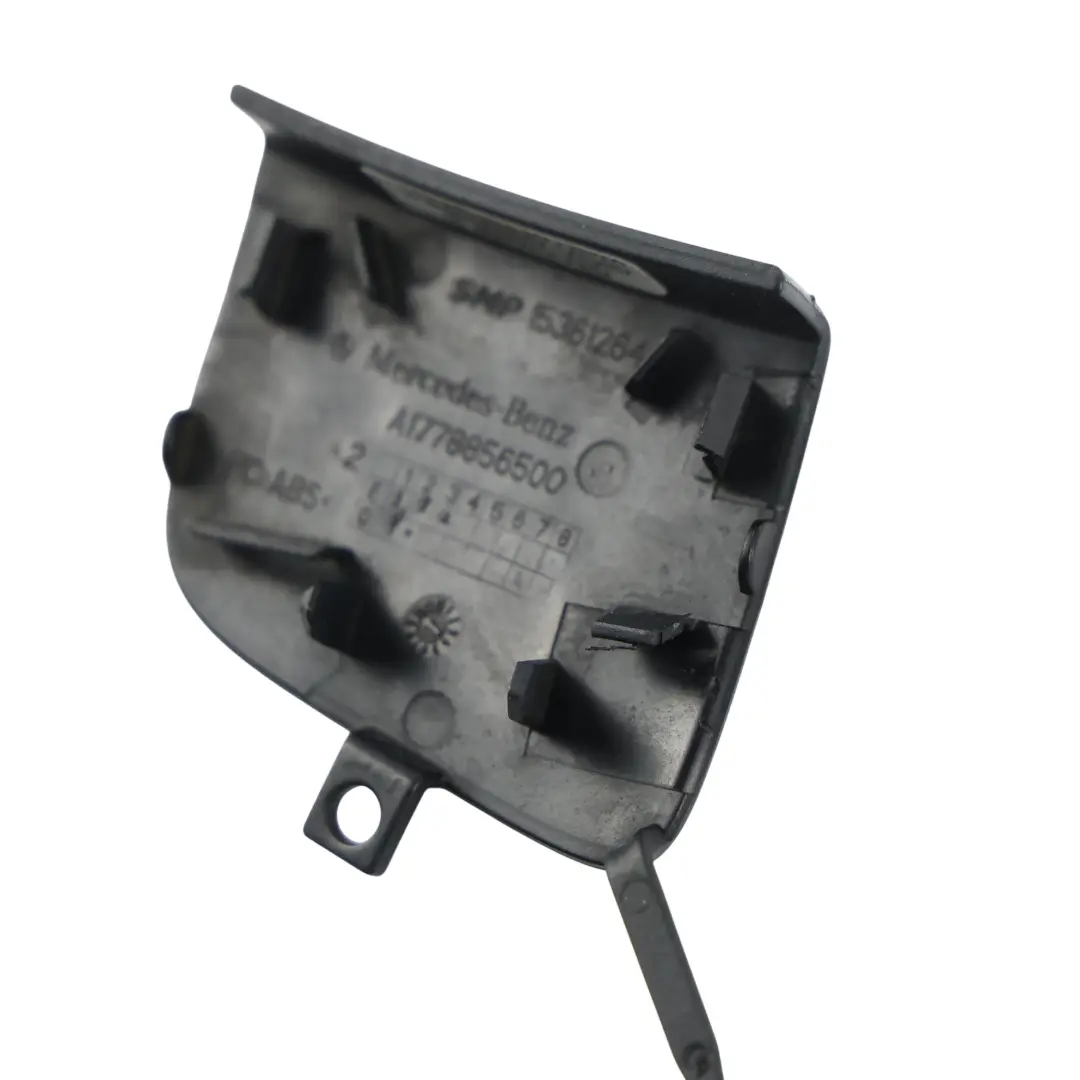 Mercedes W177 Front Bumper Tow Eye Cover Trim Flap Kosmos Black 191 - SKU A1778856500-KB - Part number A1778856500