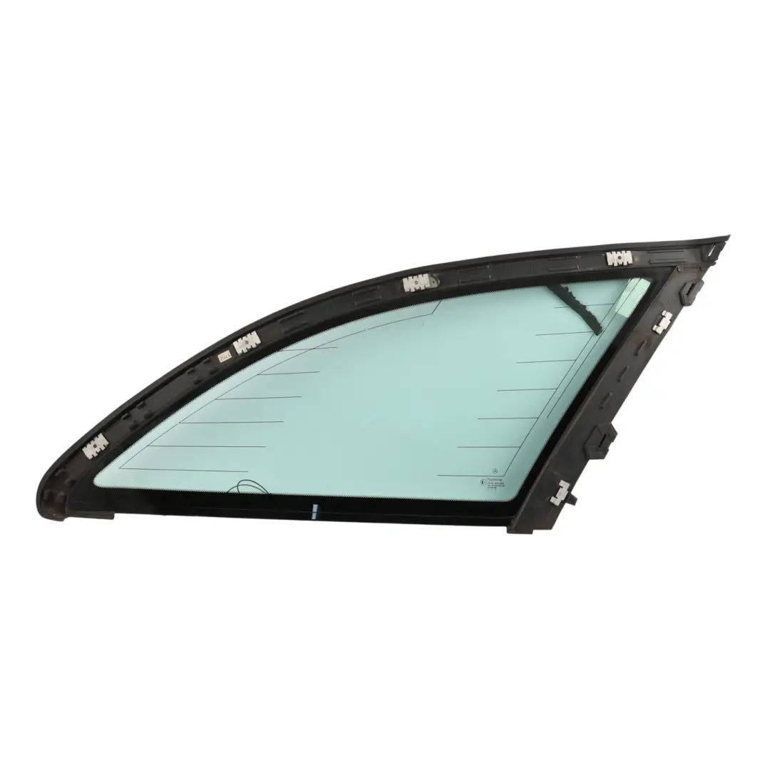Mercedes S203 Rear Side Glass Window Glaing Right O/S AS2 Green - SKU A2036703412 - Part number A2036703412