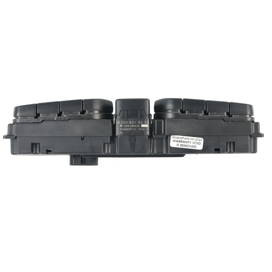 Interruttore Luci Emergenza Sedili Riscaldati per Mercedes W203 con numero di parte A2038219358 Mercedes W203 Interruttore Luci Emergenza Sedili Riscaldati - SKU A2038219358 - Numero di parte A2038219358