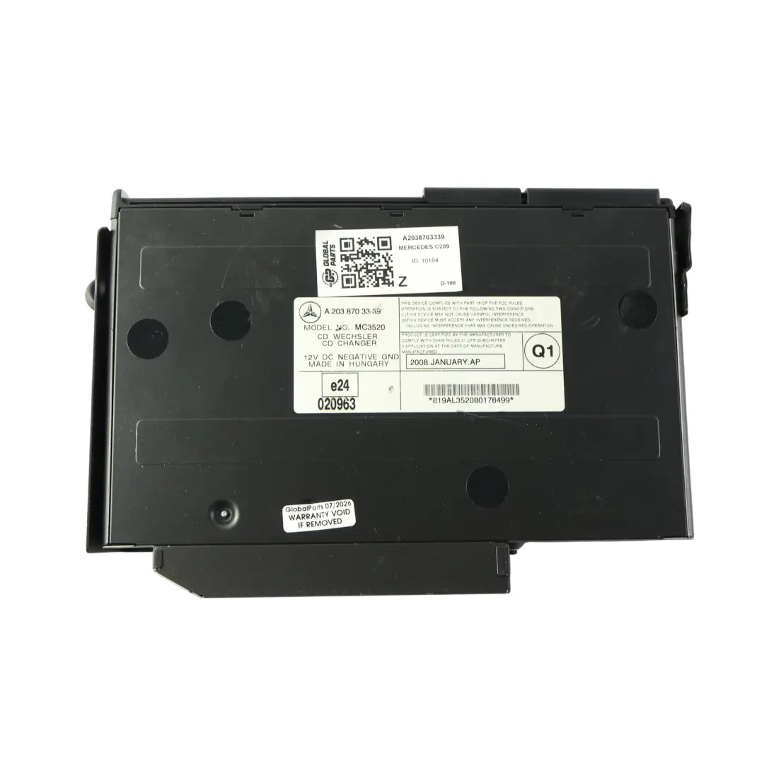 Mercedes W203 W209 W639 Changeur CD 6 Disques Avec Magazine - SKU A2038703339 - Numéro de pièce A2038703339