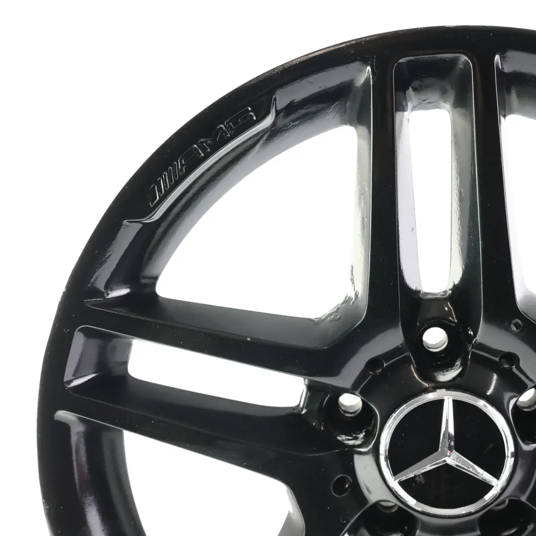 Mercedes W204 AMG Cerchio Lega Nero Doppia Razza 17" ET:47 7.5J - SKU A2044019602-4 - Numero di parte A2044019602