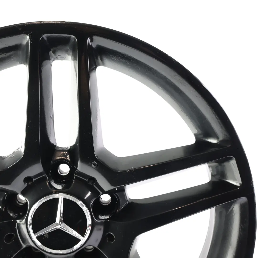 Mercedes W204 AMG Black Alloy Wheel Rim Double Spoke 17" ET:47 7.5J - SKU A2044019602-4 - Part number A2044019602