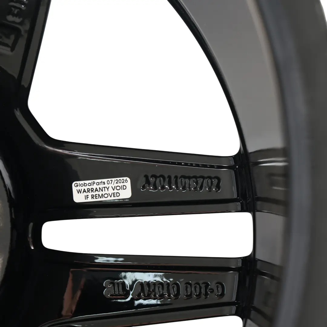 Alloy Wheel Rim 17" 8.5J ET:58 5 Double Spoke to Mercedes W204 Rear with Part number A2044019702 Mercedes W204 Rear Alloy Wheel Rim 17" 8.5J ET:58 5 Double Spoke - SKU A2044019702 - Part number A2044019702