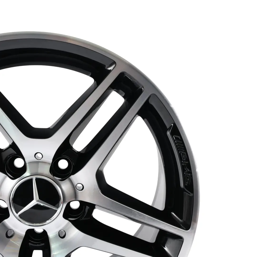 Alloy Wheel Rim 17" 8.5J ET:58 5 Double Spoke to Mercedes W204 Rear with Part number A2044019702 Mercedes W204 Rear Alloy Wheel Rim 17" 8.5J ET:58 5 Double Spoke - SKU A2044019702 - Part number A2044019702
