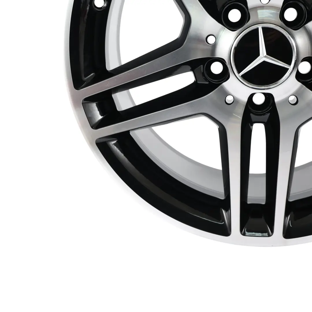 Alloy Wheel Rim 17" 8.5J ET:58 5 Double Spoke to Mercedes W204 Rear with Part number A2044019702 Mercedes W204 Rear Alloy Wheel Rim 17" 8.5J ET:58 5 Double Spoke - SKU A2044019702 - Part number A2044019702