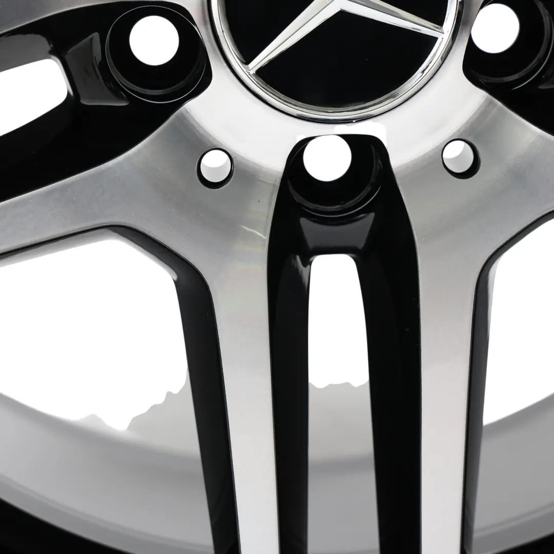 Alloy Wheel Rim 17" 8.5J ET:58 5 Double Spoke to Mercedes W204 Rear with Part number A2044019702 Mercedes W204 Rear Alloy Wheel Rim 17" 8.5J ET:58 5 Double Spoke - SKU A2044019702 - Part number A2044019702
