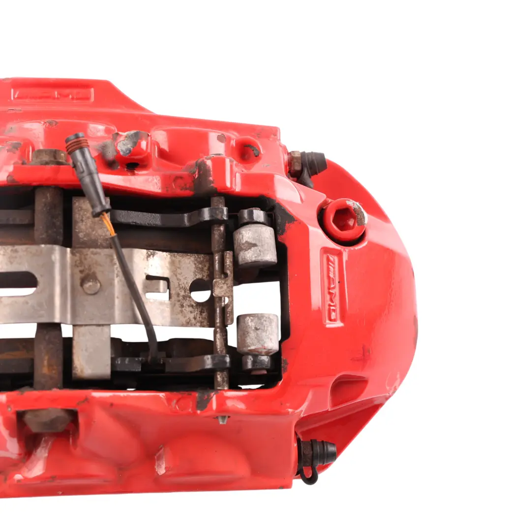 Mercedes C204 C63 AMG Front Brake Caliper Housing Red Left N/S - SKU A2044212111 - Part number A2044212111