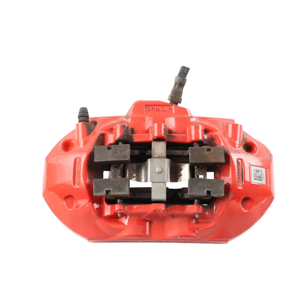 Mercedes C204 C63 AMG Rear Brake Caliper Housing Red Left N/S - SKU A2044239998 - Part number A2044239998