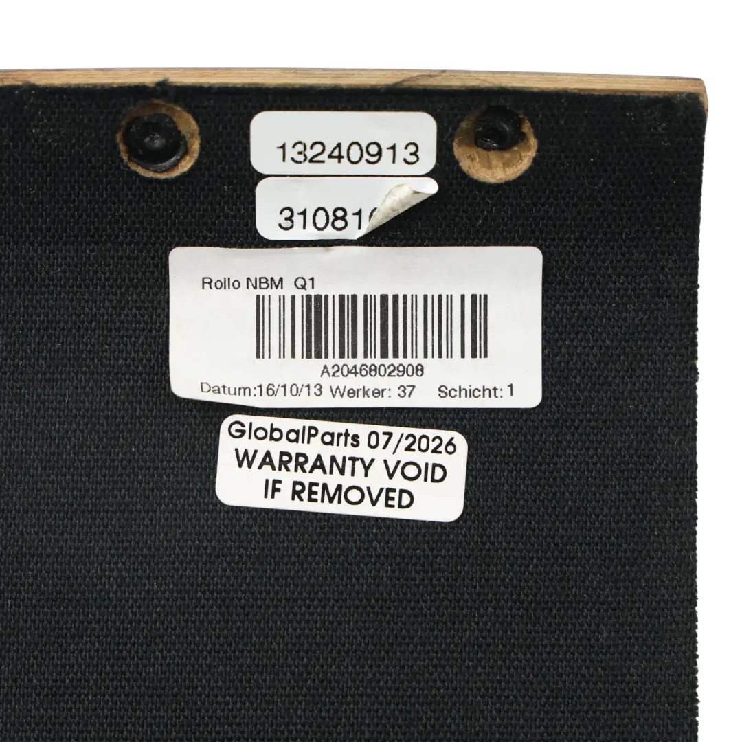 Mercedes W204 Centre Console Tray Roller Cover Panel Walnut - SKU A2046802908 - Part number A2046802908
