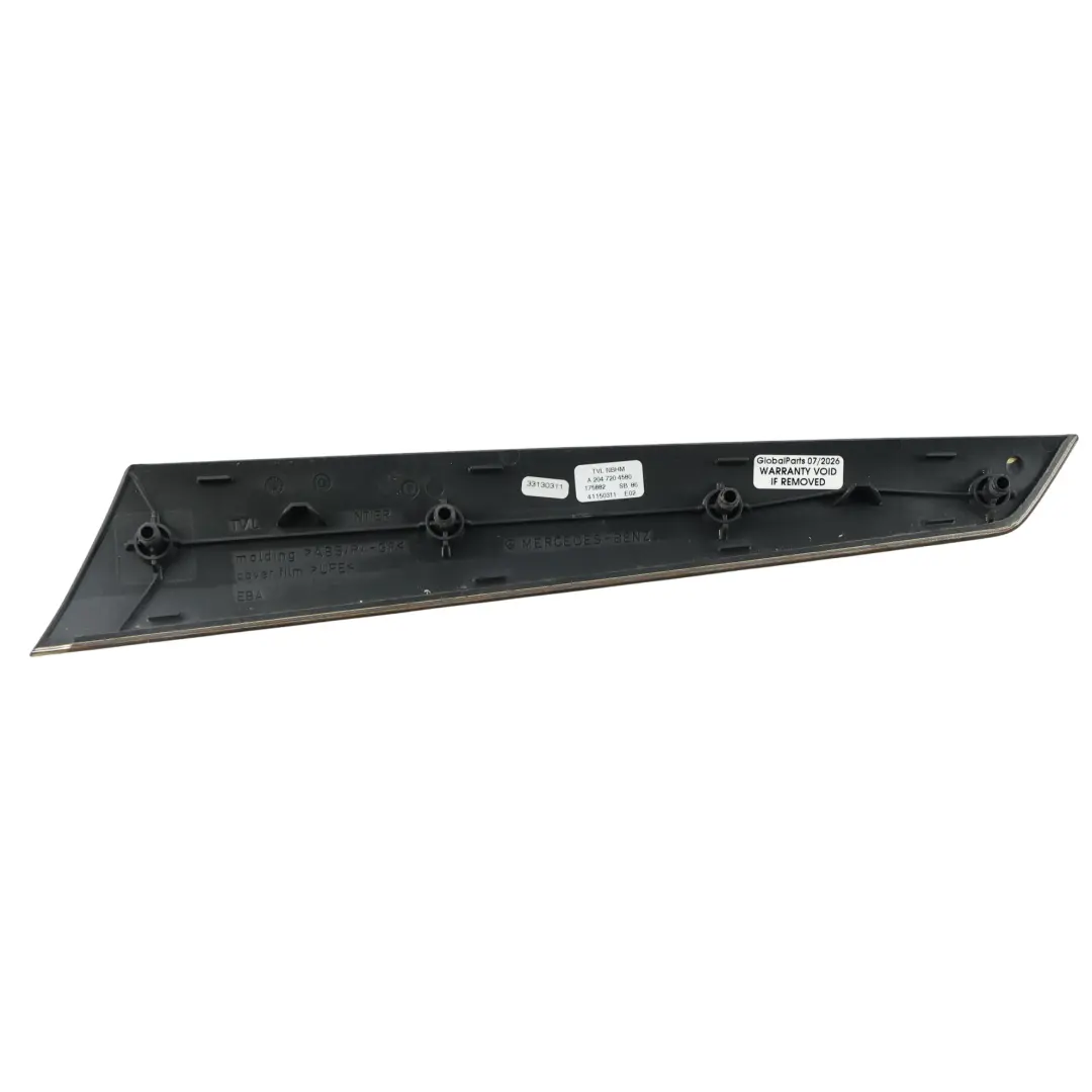 Door Trim Strip Cover Panel Front Left N/S Walnut to Mercedes W204 with Part number A2047204580 Mercedes W204 Door Trim Strip Cover Panel Front Left N/S Walnut - SKU A2047204580 - Part number A2047204580