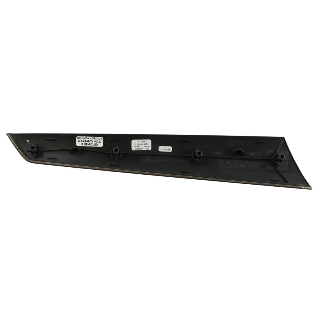 Mercedes W204 Door Trim Strip Cover Panel Front Right O/S Walnut - SKU A2047204680 - Part number A2047204680