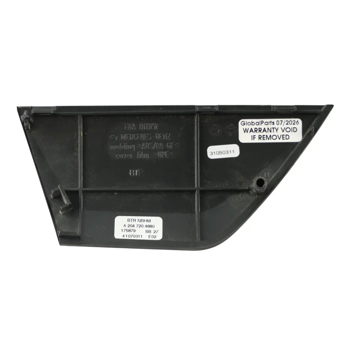 Panneau Garniture Porte Avant Droit Noyer pour Mercedes W204 à propos du numéro de pièce A2047204880 Mercedes W204 Panneau Garniture Porte Avant Droit Noyer - SKU A2047204880 - Numéro de pièce A2047204880