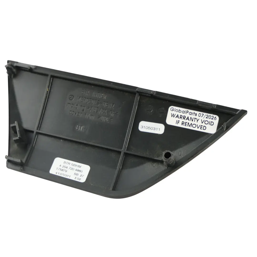 Mercedes W204 Panel Cubierta Moldura Puerta Delantera Derecha Nogal - SKU A2047204880 - Número de pieza A2047204880