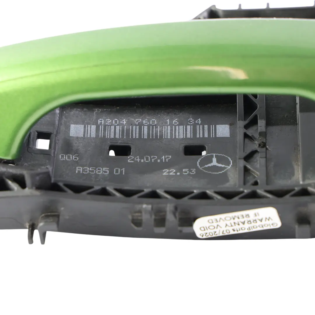 Mercedes W204 Door Handle Grab Rear Right O/S Elbaite Green Metallic - 175 - SKU A2047602434-ELBA - Part number A2047602434