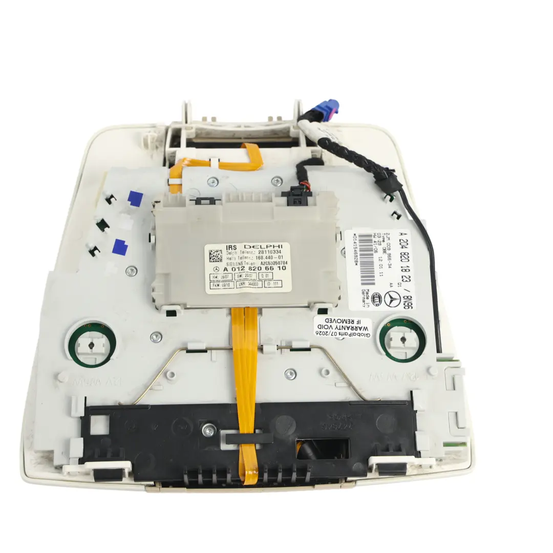 Front Roof Light Interior Switch Beige to Mercedes W204 C207 with Part number A2048201823 Mercedes W204 C207 Front Roof Light Interior Switch Beige - SKU A2048201823-3 - Part number A2048201823