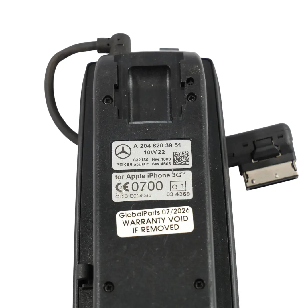 Mercedes C209 Supporto Staffa Montaggio iPhone 3G Interno - SKU A2048203951 - Numero di parte A2048203951