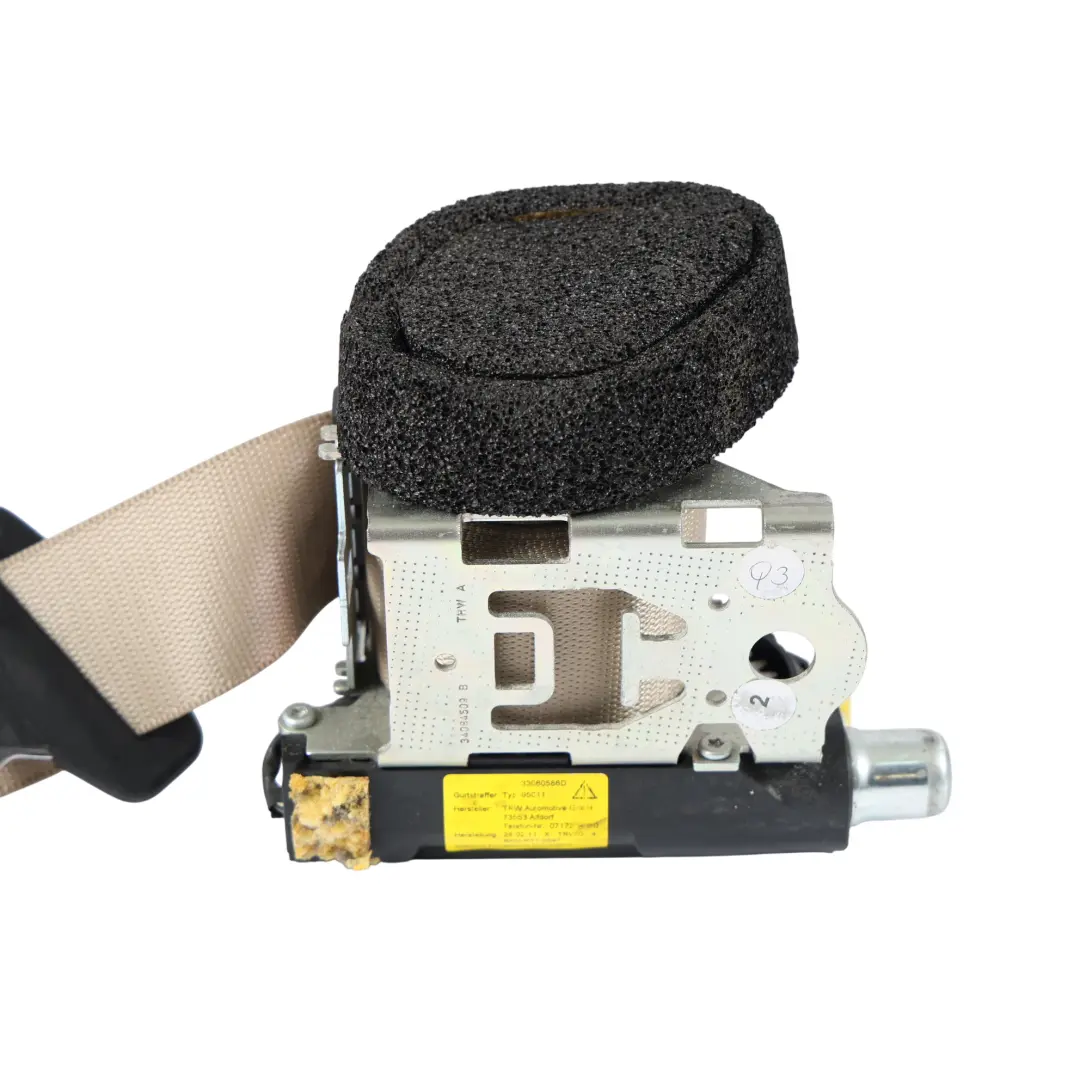 Belt Seatbelt Beige Left N/S to Mercedes W204 Rear Seat with Part number A2048608185 Mercedes W204 Rear Seat Belt Seatbelt Beige Left N/S - SKU A2048608185-1 - Part number A2048608185