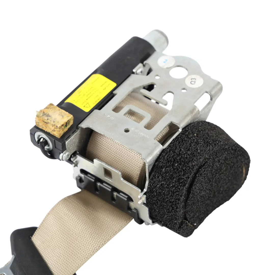 Belt Seatbelt Beige Right O/S to Mercedes W204 Rear Seat with Part number A2048608285 Mercedes W204 Rear Seat Belt Seatbelt Beige Right O/S - SKU A2048608285-1 - Part number A2048608285