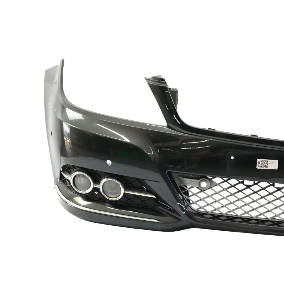 Front Bumper Avantgarde Elegance Magnetite Black Metallic - 183 to Mercedes W204 with Part number A2048806347 Mercedes W204 Front Bumper Avantgarde Elegance Magnetite Black Metallic - 183 - SKU A2048806347-MTS - Part number A2048806347