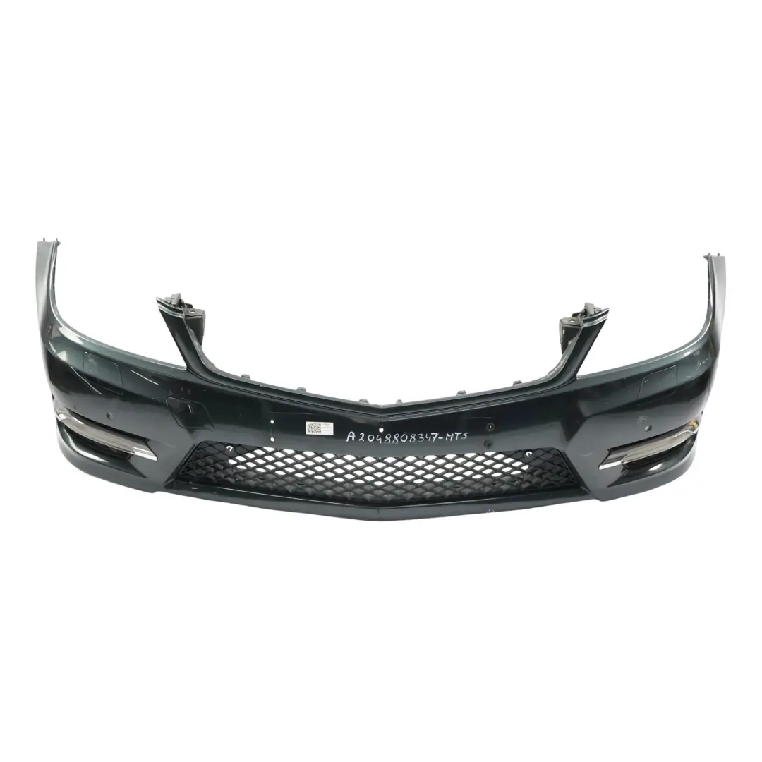 Front Bumper AMG Trim Panel Cover Magnetite Black Metallic - 183 to Mercedes W204 with Part number A2048808347 Mercedes W204 Front Bumper AMG Trim Panel Cover Magnetite Black Metallic - 183 - SKU A2048808347-MTS - Part number A2048808347